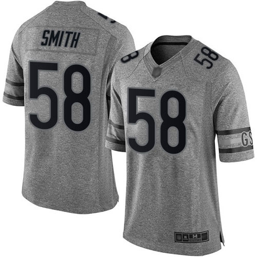 Chicago Bears Limited Gray Men Roquan Smith Jersey NFL Football 58 Gridiron